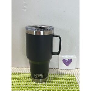 YETI Rambler 30oz Mug w/Stronghold Lid Gray Stainless Steel Tumbler New
